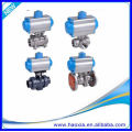 3 PCS 304 Stainless Steel Threaded Pneumatic Ball Valve WIth Double Action
